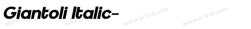 Giantoli Italic字体转换 Giantoli Italic字体转换